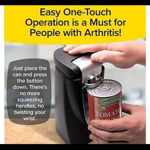 Easy One-Touch Operation - Effortless Electric Can Opener, 9 Inch